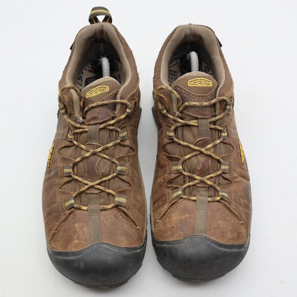 Keen Targhee II Men's 12 Brown Leather Low Top Lace Up Waterproof Hiking Boots - Picture 2 of 12